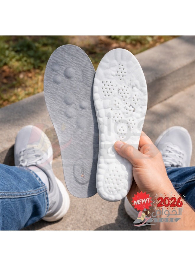 Dr. Joe Medical Brushes Meron Foam Flexible Shock Absorption Arch Support Insole for Running and Sports Shoes, Memory Foam 4D Cloud Technology Foot Insert, Breathable Soft Padded Comfortable Non Slip Shoe Insoles for Men and Women, U Shaped Heel Alignment Orthopedic Support Insert, Sweat Absorbing Honeycomb Design, Lightweight Durable Polyurethane Material, Suitable for Casual Shoes Boots Work Shoes Sneakers Slippers, Pain Relief Foot Cushion Insole for Daily Use, 1 Pack High Resilience Gel Padding Impact Protection, All Day Comfort Support for Plantar Fasciitis Heel Pain Arch Pain Flat Feet, Trim to Fit Universal Size Insert - Image 5